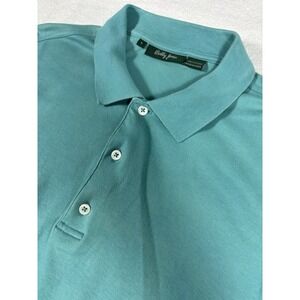 Bobby Jones Mens Polo Shirt Blue Size Large L Short Sleeve Cotton‎ Pullover